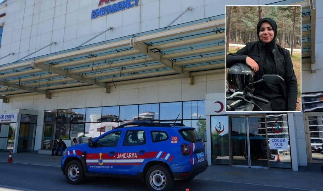 Kastamonu'nun İhsangazi ilçesinde devrilen motosikletin anestezi teknikeri olan şoförü Zehra