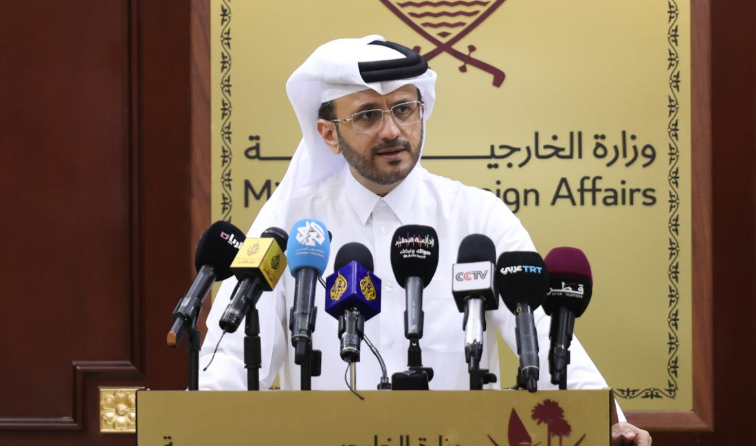 İsrail ve Filistin heyetlerinin Doha’da bulunduğunu söyleyen Katar Dışişleri Bakanlığı