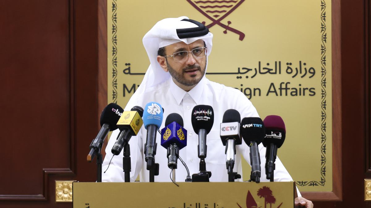 İsrail ve Filistin heyetlerinin Doha’da bulunduğunu söyleyen Katar Dışişleri Bakanlığı