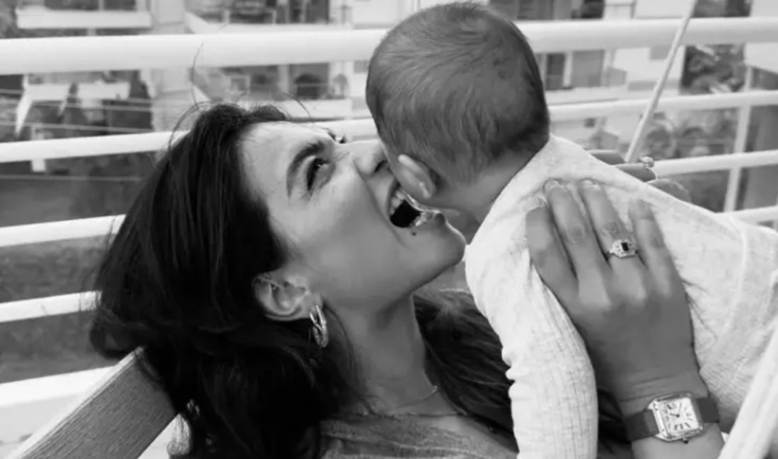5 ay evvel birinci kere anne olmanın memnunluğunu yaşayan Melisa