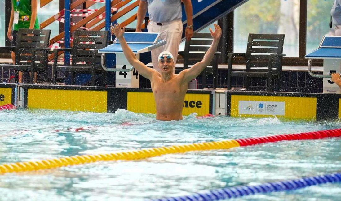Ulusal yüzücü Arel Gültekin, Kuzey Makedonya'daki EYOF 2025'te ikinci altın