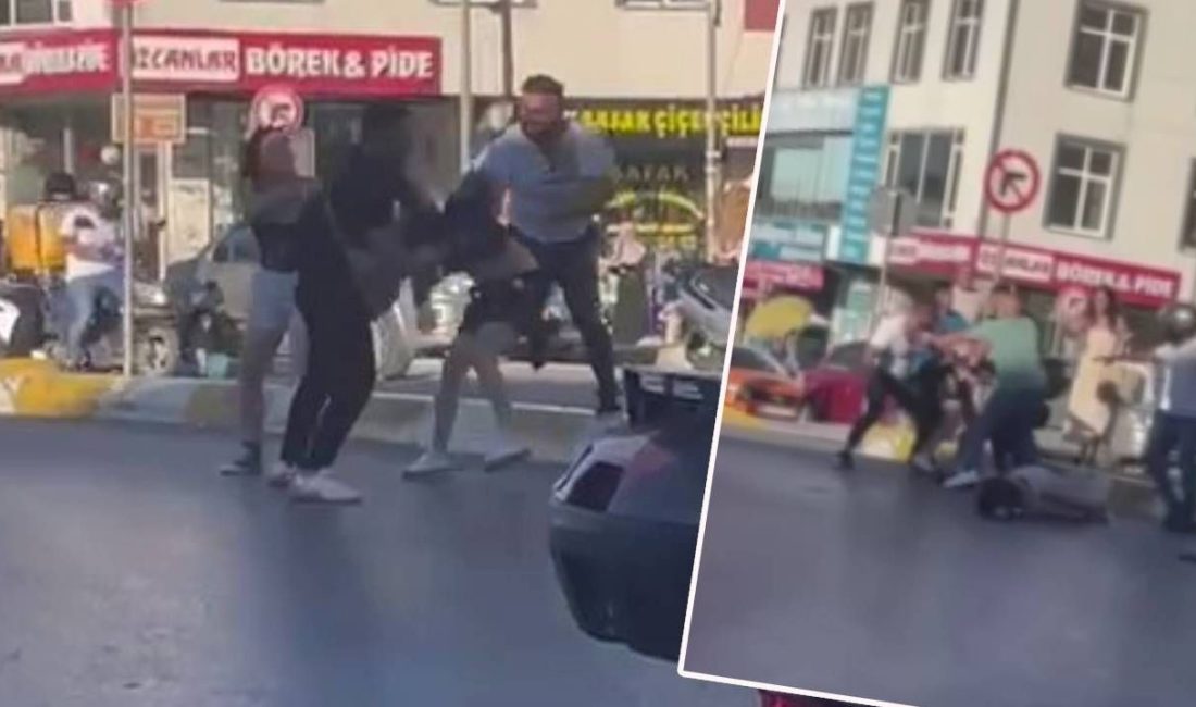 İstanbul Esenyurt’ta motosikletiyle seyreden iki bayan, kendilerine laf atan şahıslarla