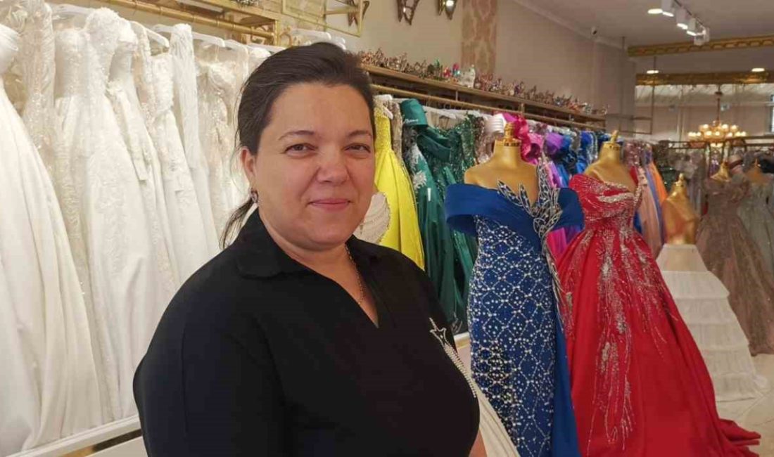 Bursa’da bir modacı, sattığı ve sonlu müddet kullanılan gelinlik ve