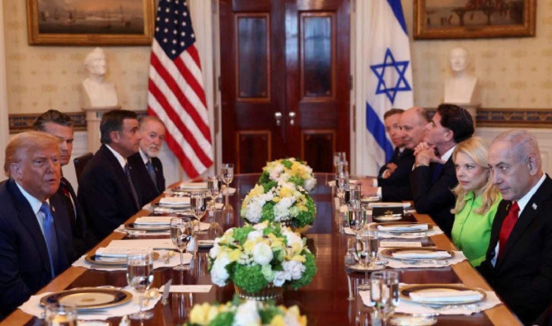 İsrail Başbakanı Benyamin Netanyahu, Beyaz Saray'da Lider Donald Trump'la 24