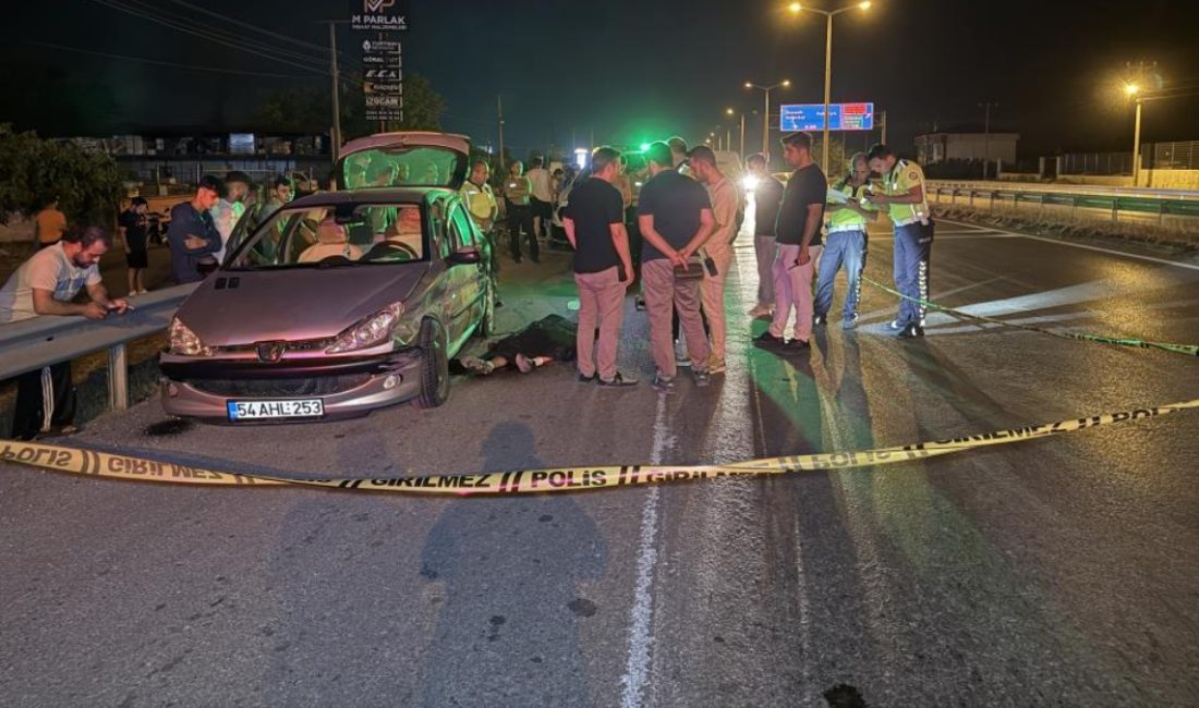Sakarya'da denetimden çıkıp bariyerlere çarpan arabanın şoförü ömrünü yitirdi. Aracın