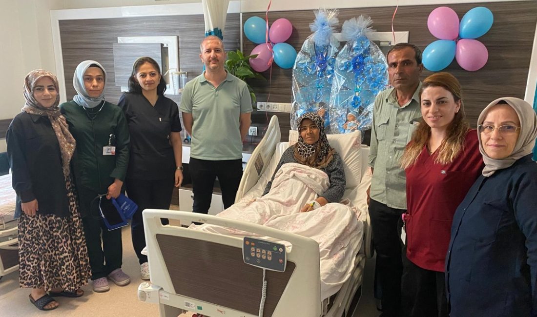 Birecik ilçesinde yardımcı üreme tekniğiyle gebe kalan 53 yaşındaki bayan,