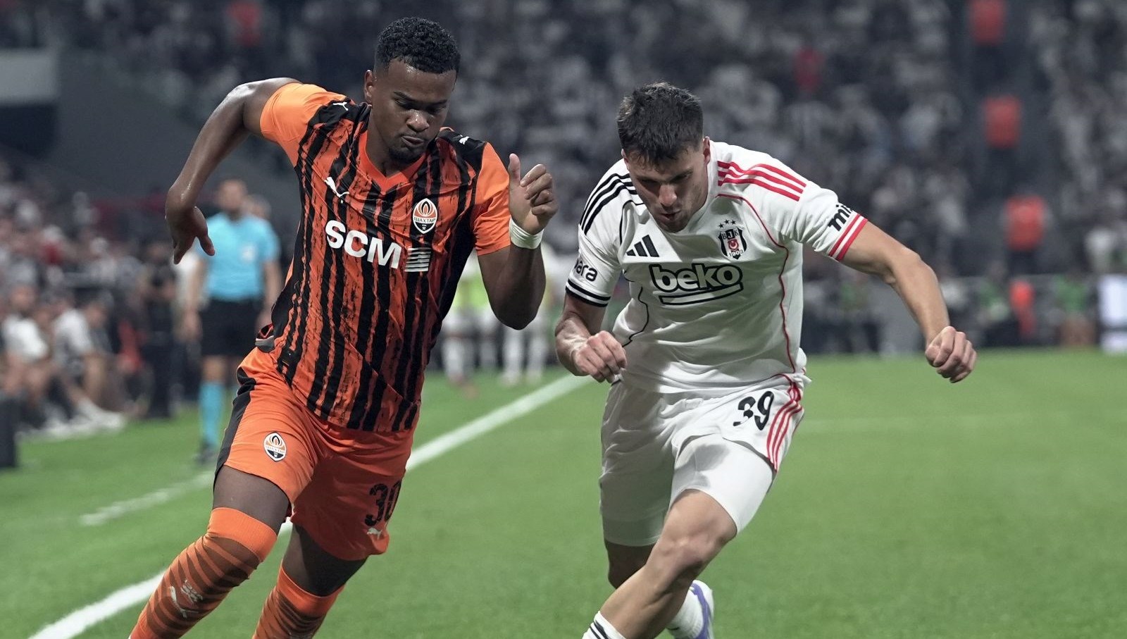 Beşiktaş, UEFA Avrupa Ligi 2. eleme tipi birinci maçında Ukrayna