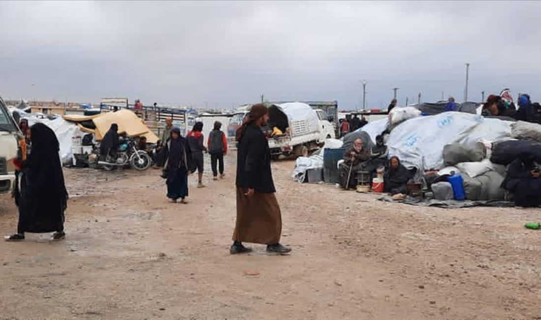 Suriye’nin kuzeydoğusunda SDG ismini kullanan terör örgütü PKK/YPG Hol Kampı'ndaki