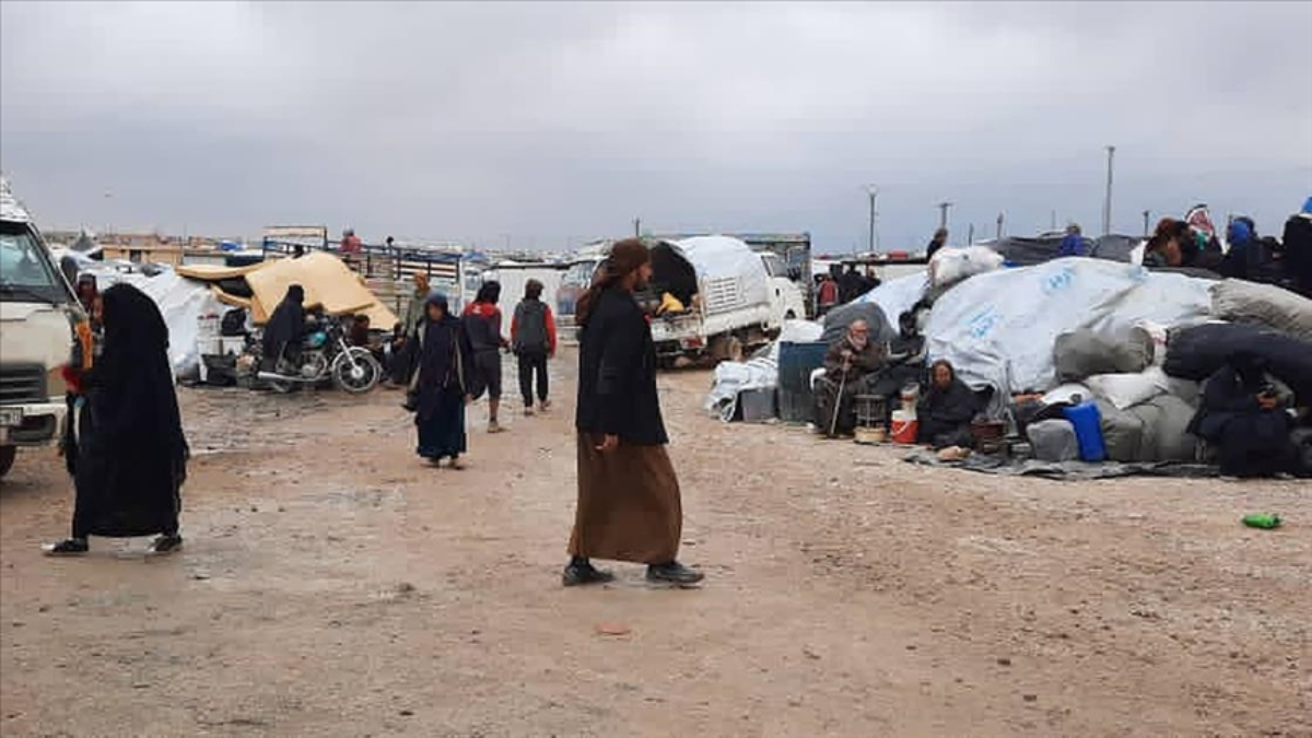 Suriye’nin kuzeydoğusunda SDG ismini kullanan terör örgütü PKK/YPG Hol Kampı'ndaki