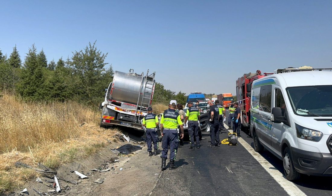 Çorlu ilçesinde Avrupa Otoyolu'nda yol çalışması yapılan kesimde aksi istikamete