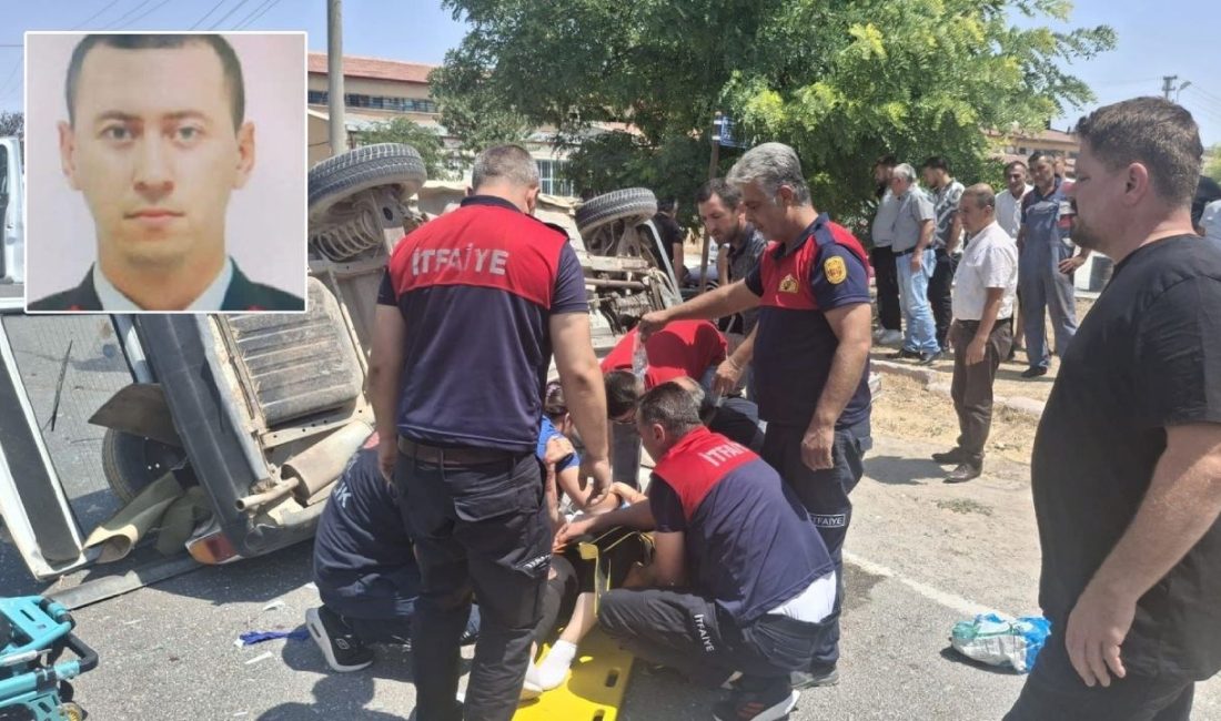 Nevşehir’de araba ile motosikletin çarpıştığı trafik kazasında ağır yaralanan astsubay
