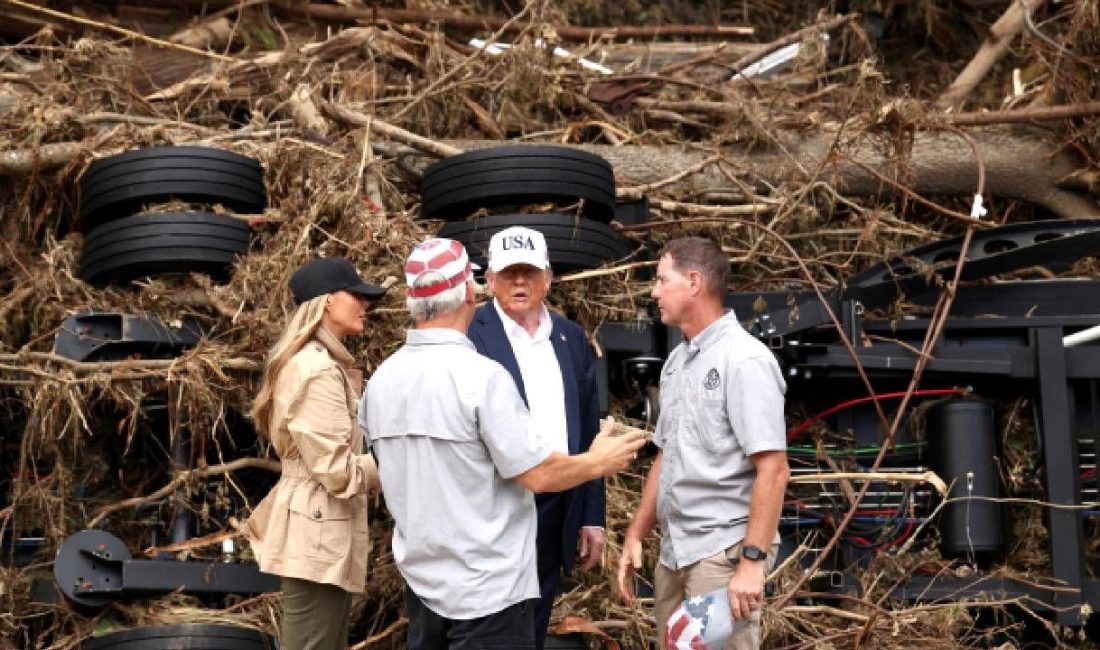 ABD Başkanı Donald Trump sel felaketinde 120 kişinin öldüğü, 170'ten