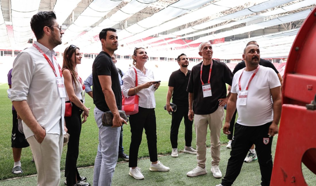 Samsunspor, Avrupa Ligi maçları öncesinde UEFA yetkililerini stadyumda konuk etti.