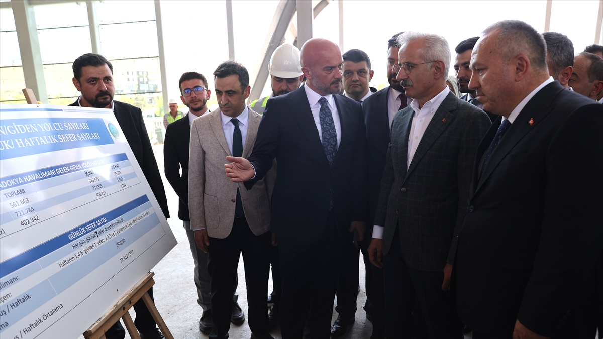 Ulaştırma ve Altyapı Bakanı Abdulkadir Uraloğlu liderliğindeki grup, Kapadokya Havalimanı'nı