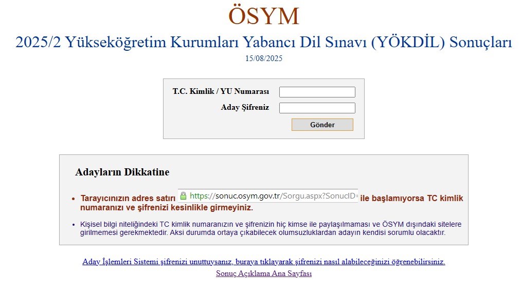 Binlerce adayın gözü YÖKDİL/2 sonuç açıklama tarihine çevrilmişti. 2025 YÖKDİL/2