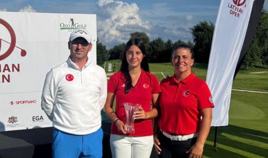 Letonya Amatör Açık Golf Şampiyonası'nda uğraş eden Ada Zorbozan, kızlar