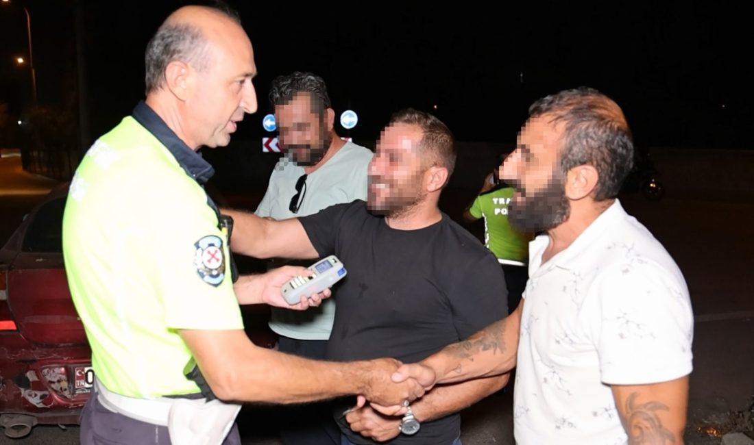 Gülağaç ilçesinde uygulamaya takılan alkollü şoför, 0.50 promil alkollü çıkarken
