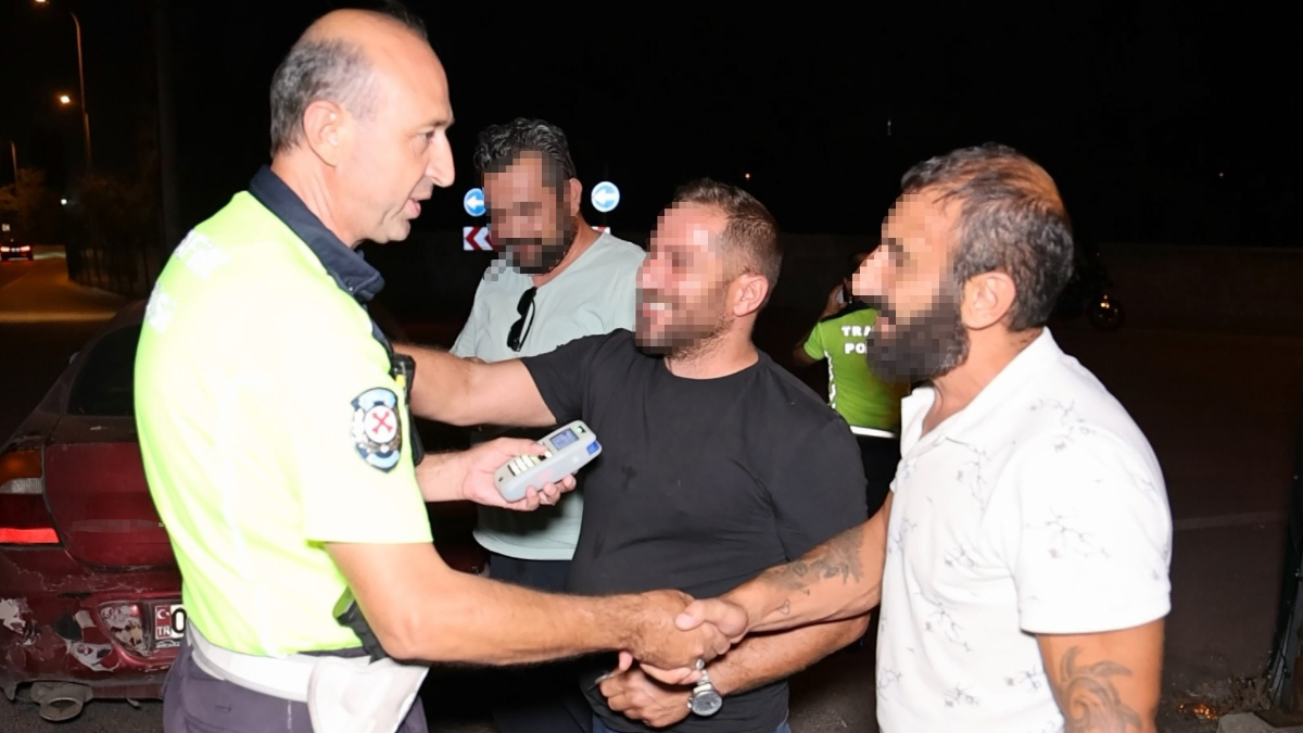 Gülağaç ilçesinde uygulamaya takılan alkollü şoför, 0.50 promil alkollü çıkarken