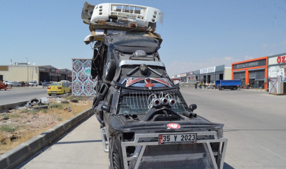 Modifiye ettiği aracıyla toplumsal medyada çok konuşulan arabaya trafik cezası
