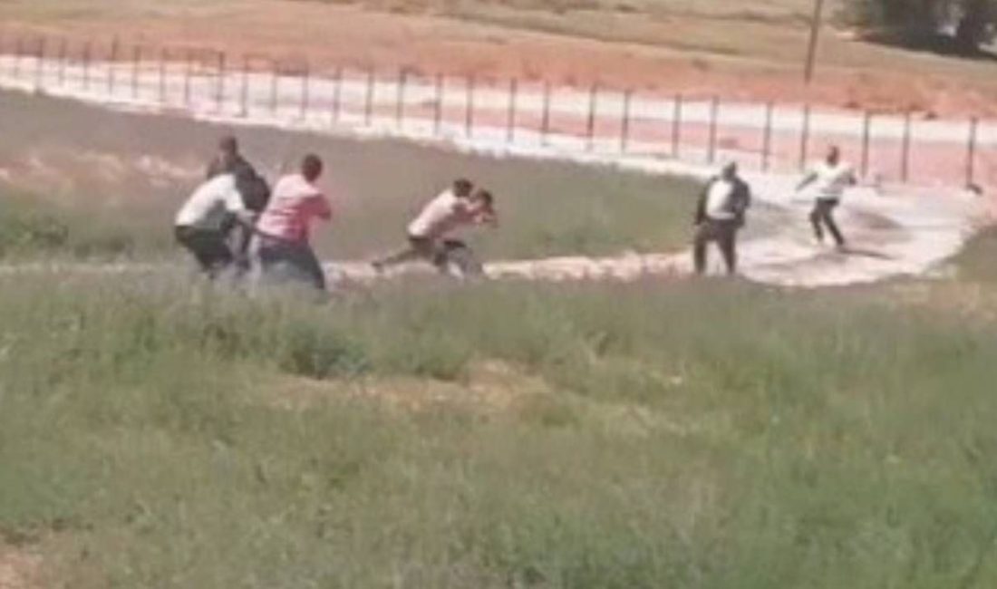 Erzurum'da arazi uyuşmazlığı nedeniyle iki aile ortasında arbede çıktı. Yaşanan