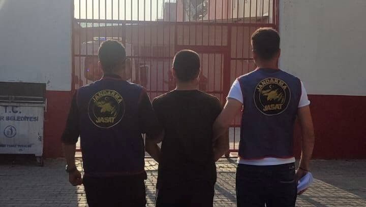 Aydın’ın Germencik ilçesinde mahpus cezası ile aranan kuşkulu, jandarma takımlarınca