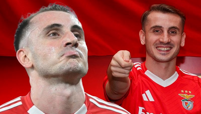 Fenerbahçe, Portekiz'de Benfica forması giyen ulusal futbolcu Kerem Aktürkoğlu için