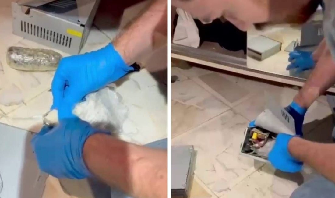 Hatay'da bir şahsın ikametinde yapılan aramada bilgisayar fanı içerisine gizlenmiş