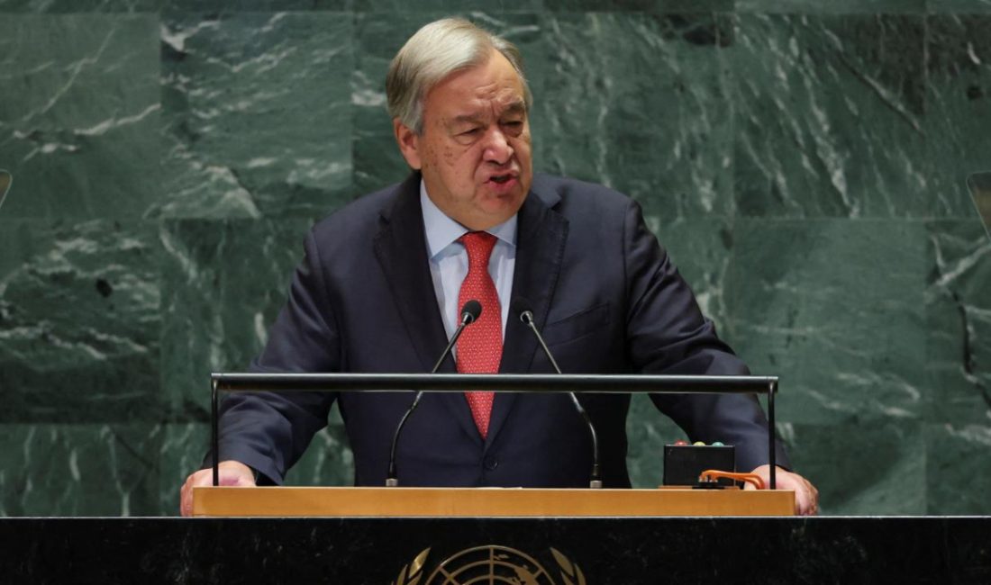 Birleşmiş Milletler Genel Sekreteri Antonio Guterres, İsrail idaresine Batı Şeria'yı