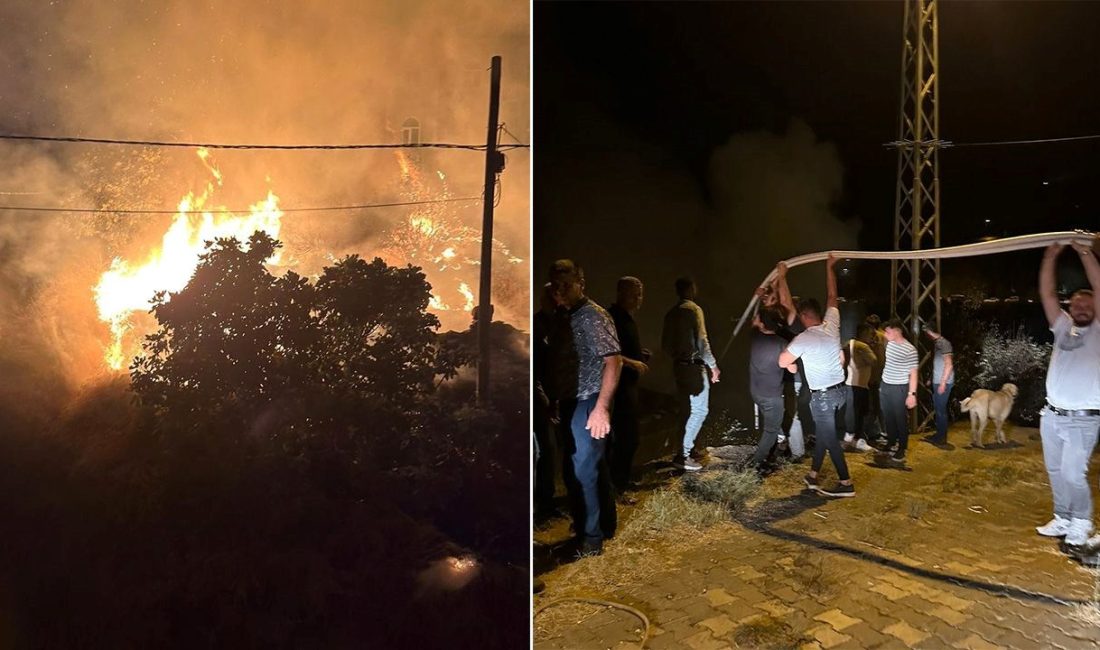 Nazilli'de mahallede düğün yapıldığı sırasında bir meskende yangın çıktı. Davetliler