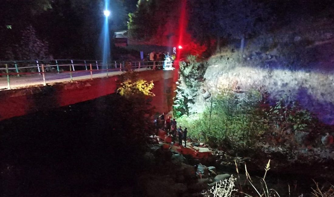 Osmaniye'de elektrikli bisiklet köprüden Karaçay Deresi'ne uçtu. Kazada 1 kişi