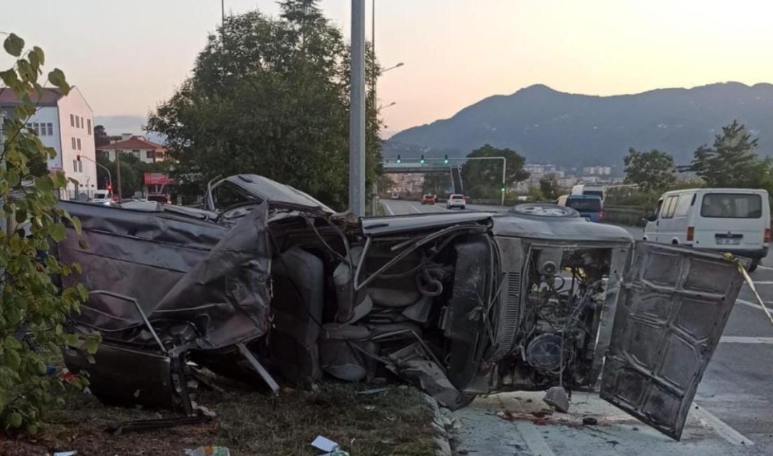 Espiye ilçesinde akşam saatlerinde meydana gelen trafik kazasında bir kişi