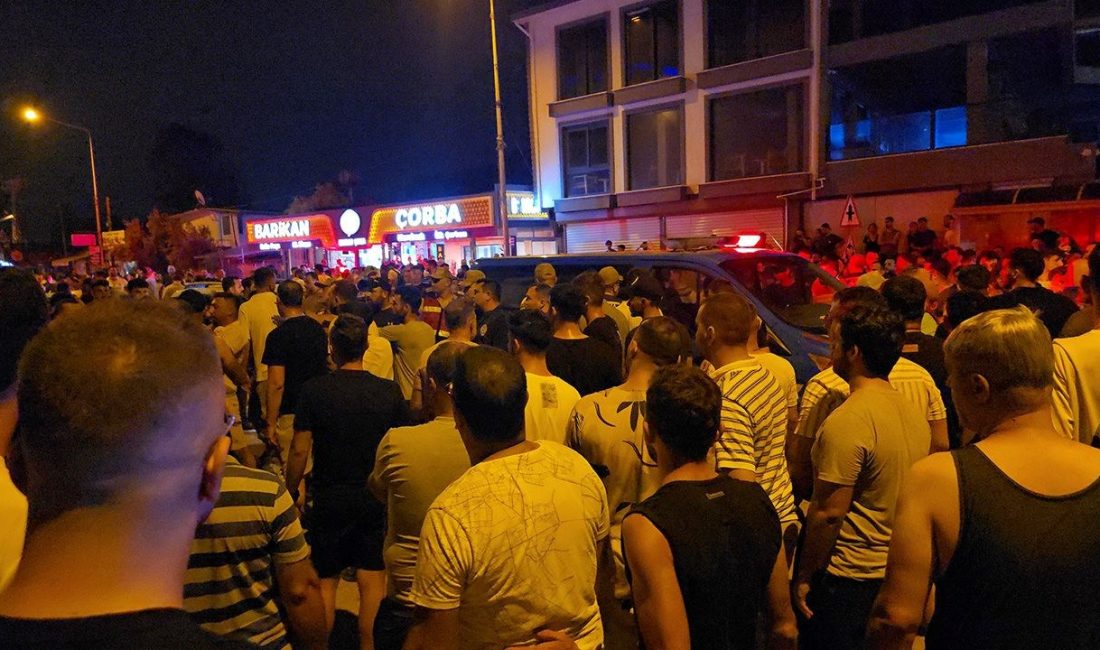 Samandağ'da kıyıda taşkınlık çıkaran küme, kendilerine reaksiyon gösterenlere saldırdı. Bir