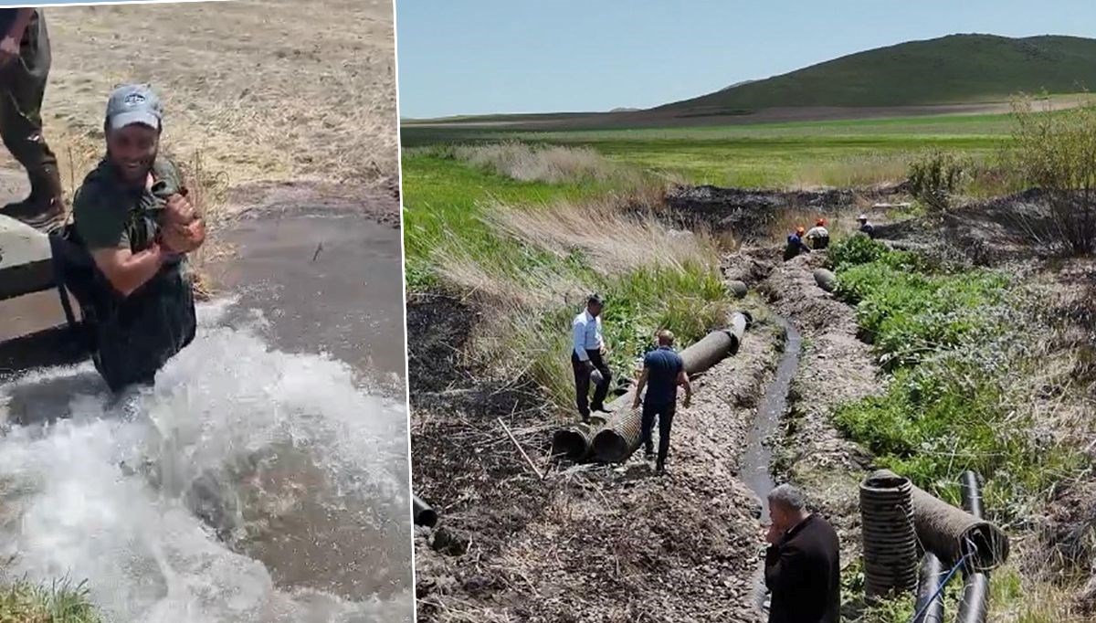 Ağrı'nın Patnos ilçesine içme suyu sağlayan boru hattınana sabotaj aksiyonu