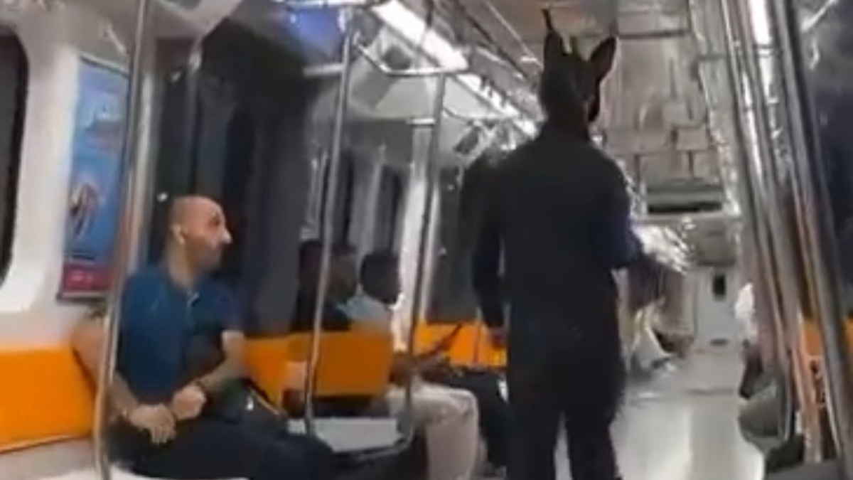 Sarıyer'de metroda elinde tüfekle gezen tavşan kostümlü 15 yaşındaki A.Y'nin