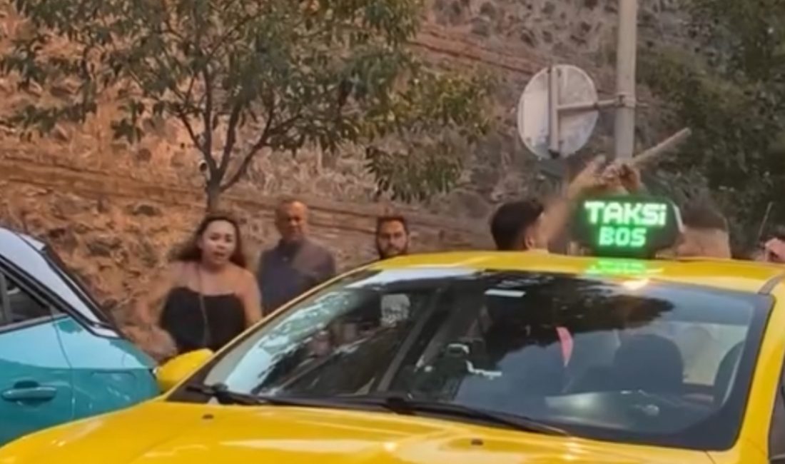 Nişantaşı'nda trafikte yol verme tartışmasında, arabasından eline sopa alarak inen