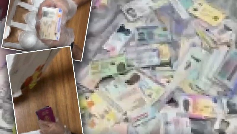 İstanbul'da ikramlık eşya kargosuyla yabancı asıllı bireyler için üretilen pasaport,
