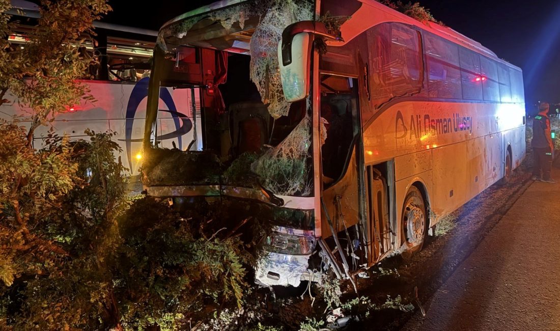 Kayseri'de bir yolcu otobüsünün kaza yapması sonucu 1 kişi hayatını