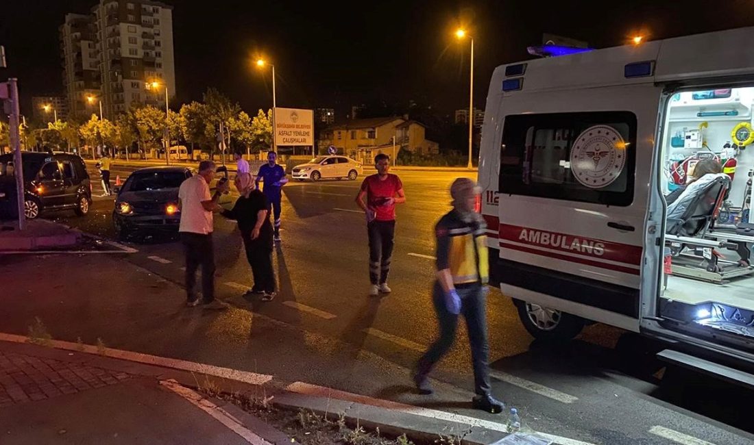 Kayseri’de geçiş üstünlüğü kuralına uymayarak kazaya neden olan şoför, yaralanan