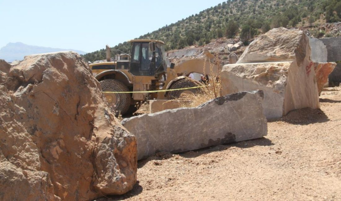 Konya'nın üzerine yaklaşık 3 ton tartısındaki mermer blok düşen maden
