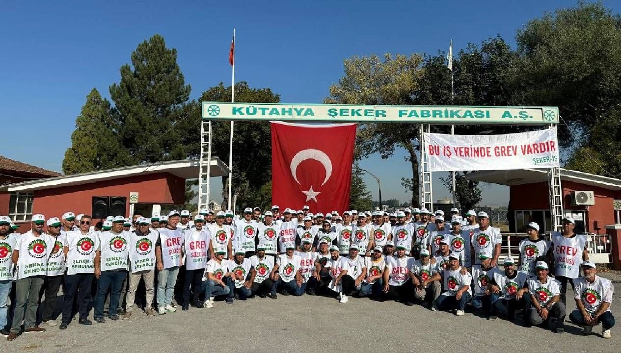 Toplu sözleşme görüşmelerinde anlaşma sağlanamadı, Şeker-İş Sendikası Kütayha Şeker Fabrikası'nda