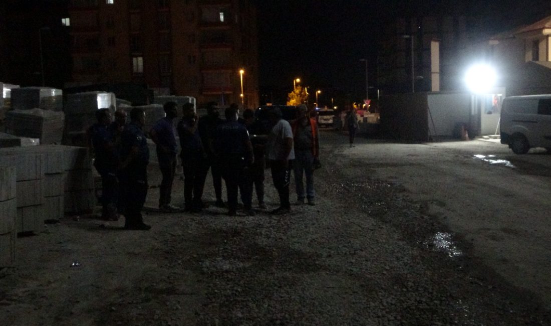 Yeşilyurt ilçesinde bir şantiyede çalışanlar ortasında çıkan taşlı sopalı hengamede