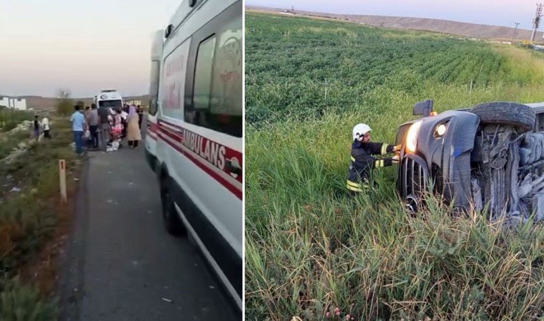 Diyarbakır'da çeşit minibüsü devrildi. Mardin'in Midyat ilçesine gidenleri taşıyan minibüste