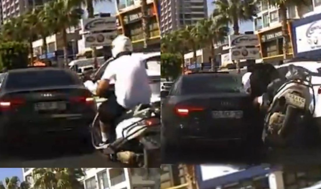 Mersin’de iki motosiklet kazası güvenlik ve araç kameralarına yansıdı.