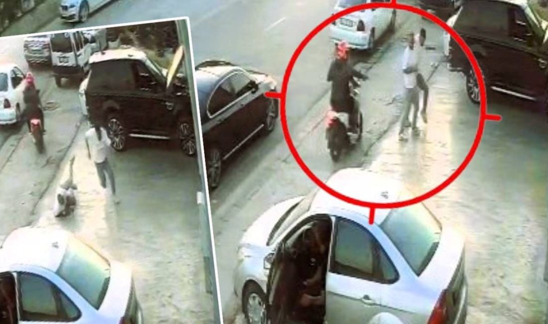 Denizli'de arızalı aracını almak için tamirhaneye gelen H.B., motosikletli saldırganların