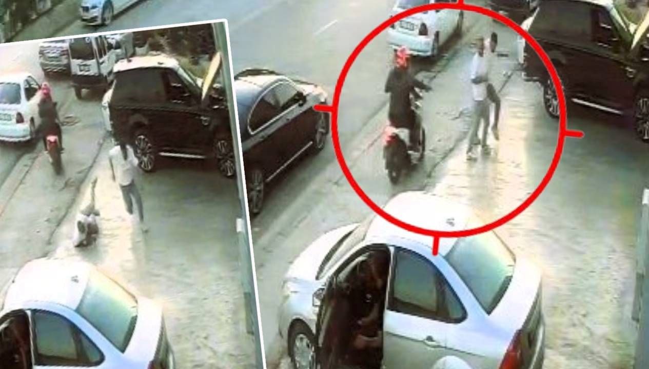 Denizli'de arızalı aracını almak için tamirhaneye gelen H.B., motosikletli saldırganların