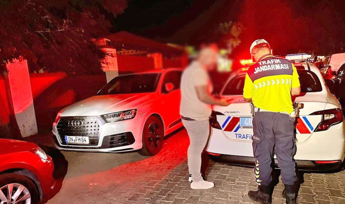 Fethiye ilçesinde araç kamerasına yansıyan tehlikeli imgeler toplumsal medyada büyük