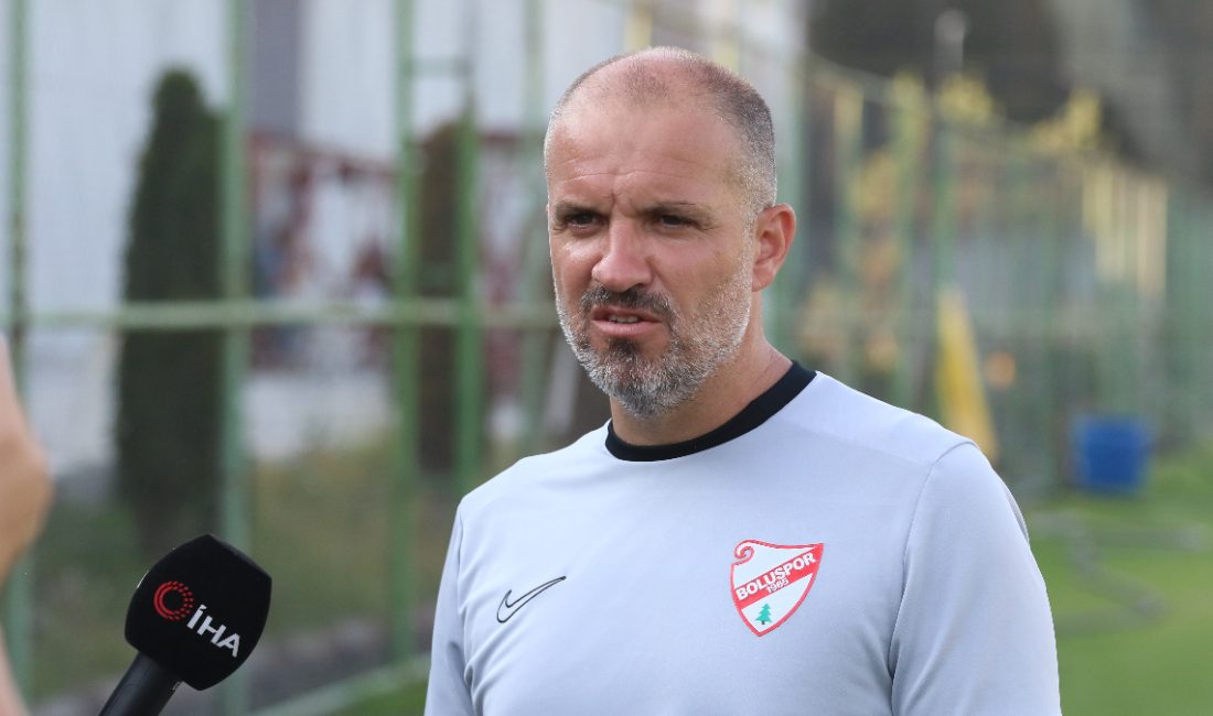 1.Lig gruplarından Boluspor Teknik Yöneticisi Mustafa Er, "Biz şu anda