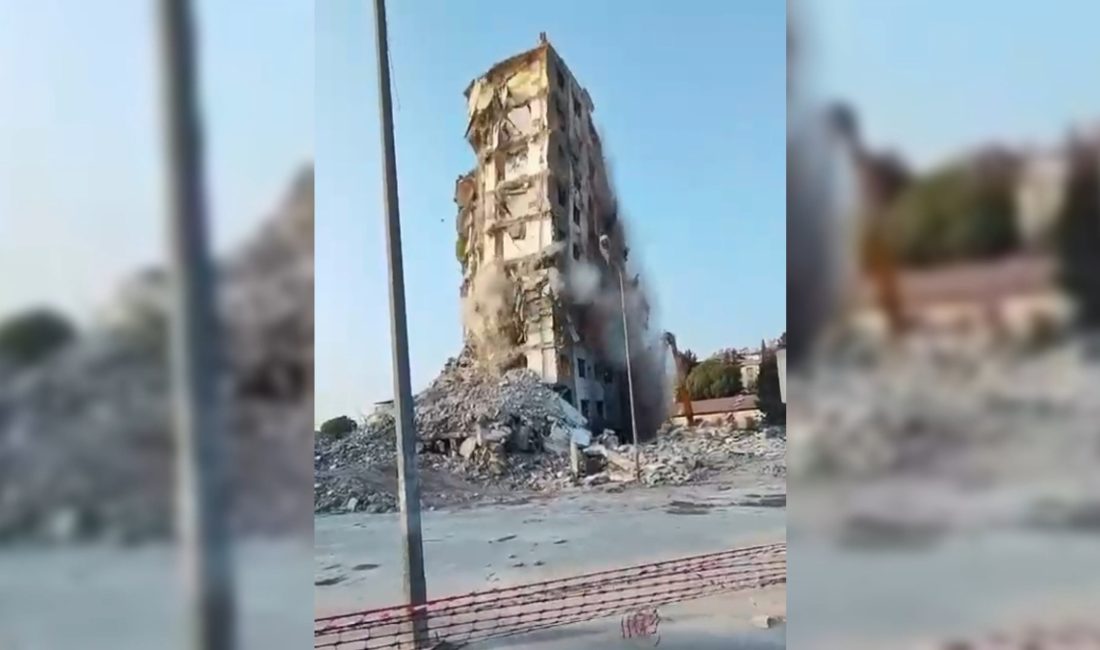 Osmaniye’de 6 Şubat sarsıntıları sonrası orta hasarlı 11 katlı bina