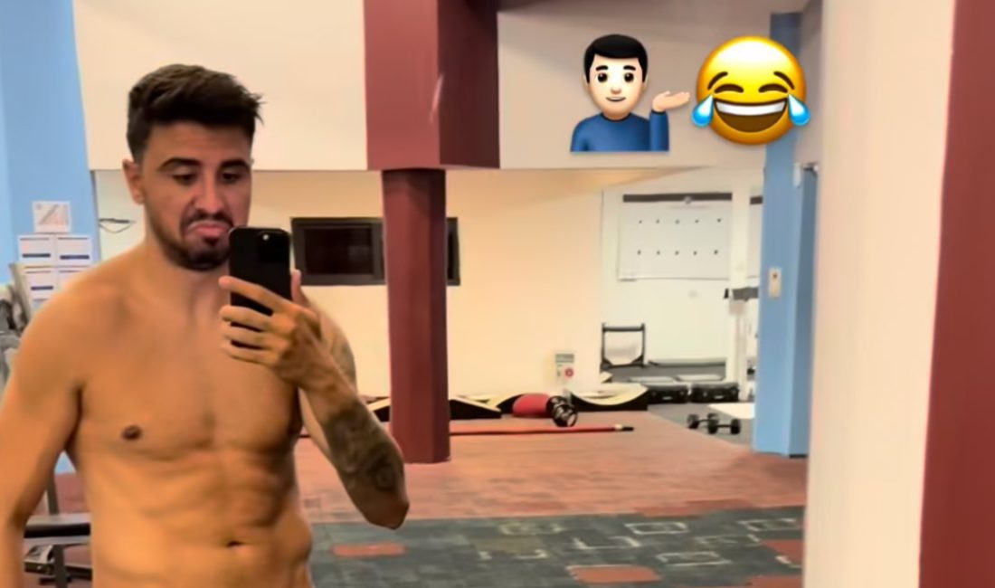 Trabzonspor forması giyen Ozan Tufan, kilosu hakkında gelen tenkitlere toplumsal