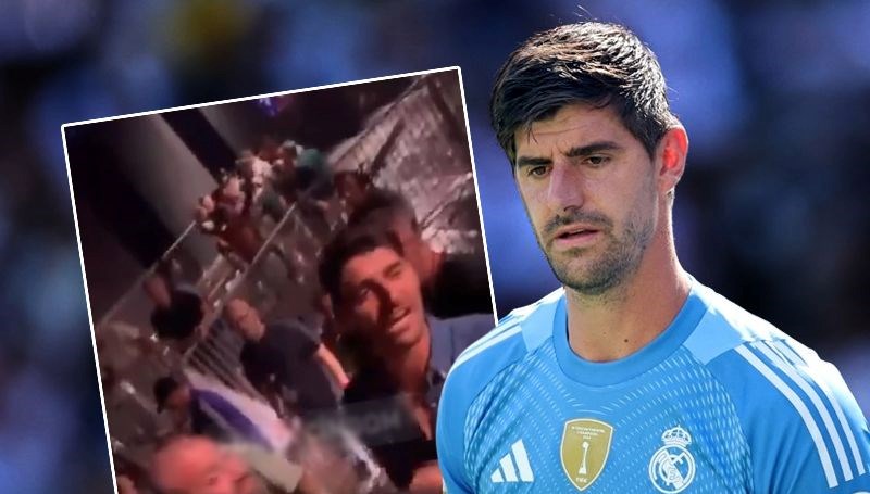 Real Madrid'in deneyimli kalecisi Thibaut Courtois, Galatasaraylı bir taraftara karşılık